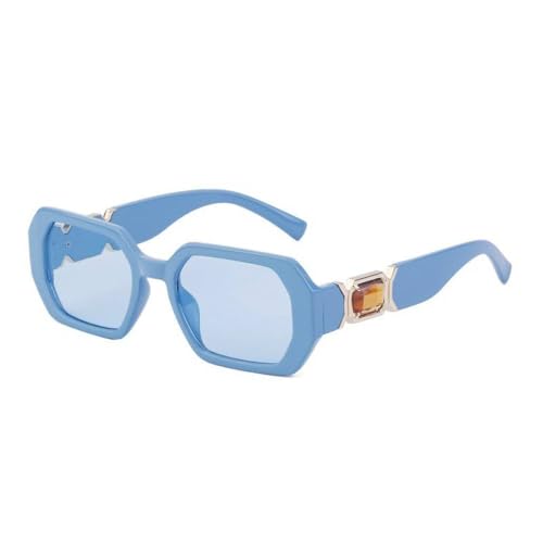KXQYIKYI Rechteckige Sonnenbrille für Damen, luxuriös, modisch, quadratisch, für Damen, glänzende Diamant-Sonnenbrille KXQYIKYI Rechteckige Sonnenbrille für Damen, luxuriös, modisch, quadratisch, für Damen, glänzende Diamant-Sonnenbrille von KXQYIKYI
