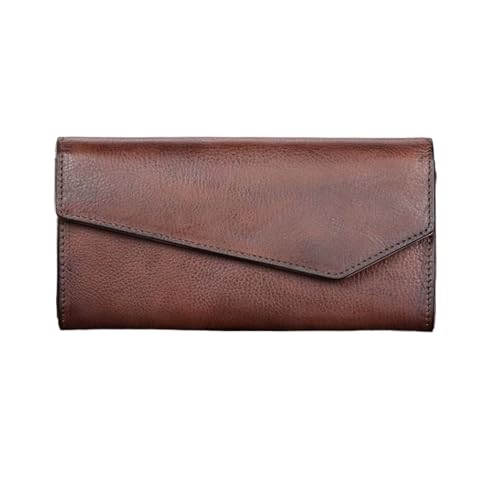 KXQYIKYI Retro -Visitenkartenkoffer Geldclips Frauen echte Lederbrieftaschen Geldbörsen blockierende Brieftaschen Handtaschen (Größe: Grün) von KXQYIKYI