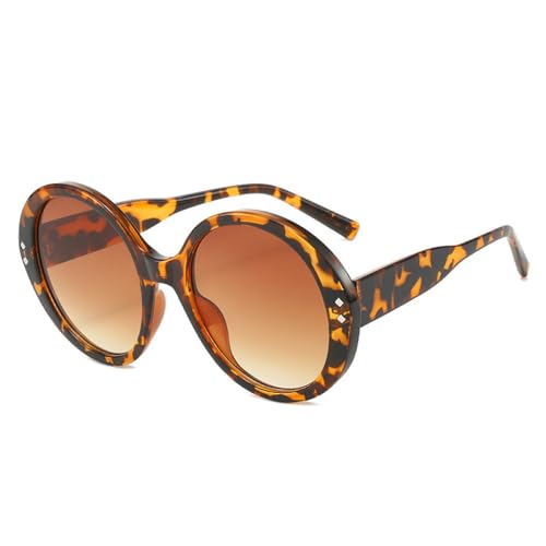KXQYIKYI Runde Sonnenbrille für Damen, Retro, Rosa, übergroße Damen-Sonnenbrille, Vintage, Mode, Outdoor, Autofahren KXQYIKYI Runde Sonnenbrille für Damen, Retro, Rosa, übergroße Damen-Sonnenbrille, Vintage, Mode, Outdoor, Autofahren von KXQYIKYI