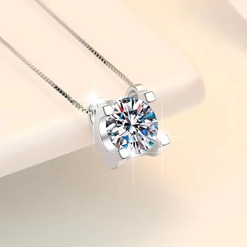 KXQYIKYI S925 Sterling Silber Real Moissanit Anhänger Halskette für Frauen Diamantketten Halsketten Schmuck Schmuck KXQYIKYI S925 Sterling Silber Real Moissanit Anhänger Halskette für Frauen Diamantketten Halsketten Schmuck Schmuck von KXQYIKYI