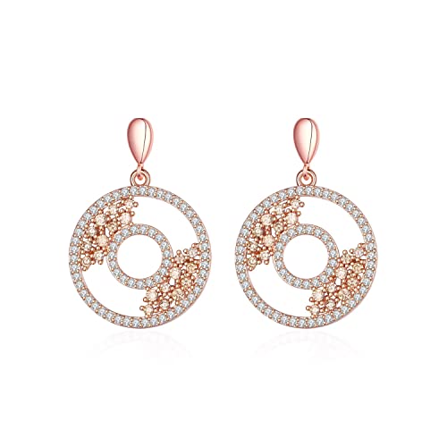 Round Hollow eingelegtes kristalleleganter Damen Party Schmuckzubehör Frauen Ohrringe Ohrringe Round Hollow eingelegtes kristalleleganter Damen Party Schmuckzubehör Frauen Ohrringe Ohrringe von KXQYIKYI