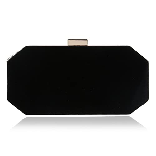 Samt Frauen kleine Abendtaschen Metal Fashion Clutch Purse Schulterkette Party Hochzeit Dinner Handtaschen (e) von KXQYIKYI