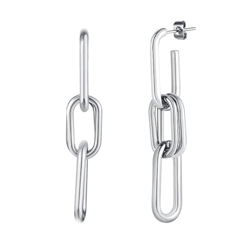 Stollenverbindung Drop Ohrringe Minimalistische Papierklammer Kette Dangle Hochzeit Boho Party Frauen Mädchen von KXQYIKYI