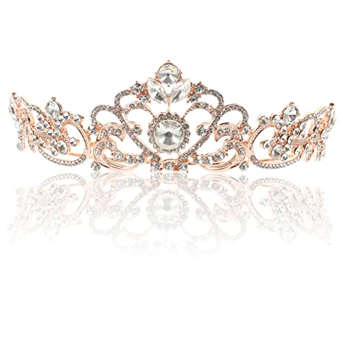 Strasskronverseststein Kopfstück Vintage Decor Kopfstück für Frauen Mädchen Dekorative Tiara Geburtstag Tiara Strass Tiara Braut Hochzeit Tiara von KXQYIKYI