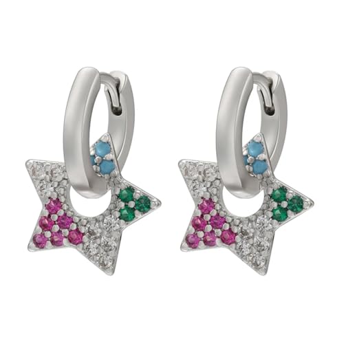 Stud Star Heart Small Hoop Ohrringe Frauen von KXQYIKYI