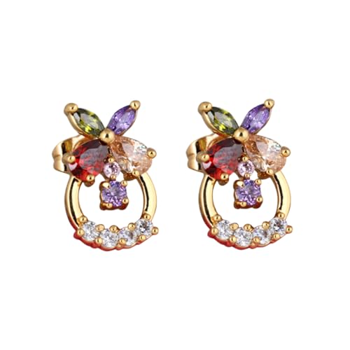 Stylischer Zirkonschmuck Frauen Drop Ohrringe Inlay Diamond Geburtstag Jubiläum von KXQYIKYI