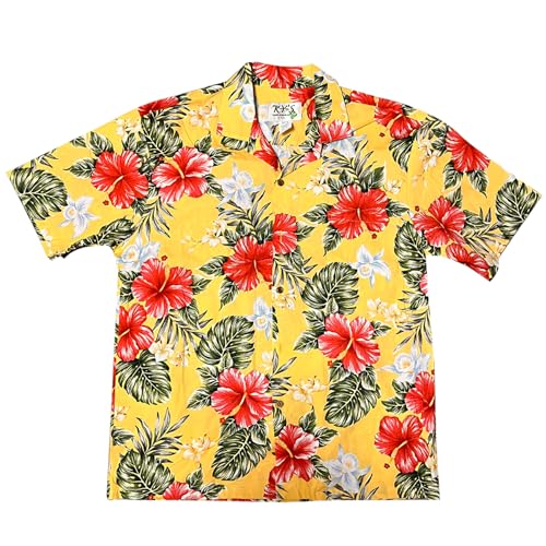 KY´s Original Hawaiihemd, Kurzarm, Herren, Red Flower, Gelb, L KY´s Original Hawaiihemd, Kurzarm, Herren, Red Flower, Gelb, L von KY's International