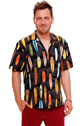 KY‘s Original Hawaiihemd, Surfboard all around, schwarz, L KY‘s Original Hawaiihemd, Surfboard all around, schwarz, L von KY's International