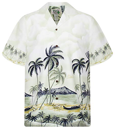 KY‘s Original Hawaiihemd, Palmbeach, grün, M von KY's