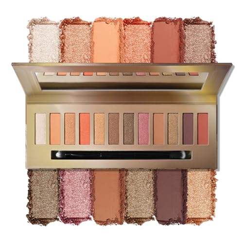 KYDA 12 Color Nude Eyeshadow Palette, Creamy & Blendable Contouring Eye Shadows, Warm & Brown Eye Makeup Palette for Natural Makeup von KYDA
