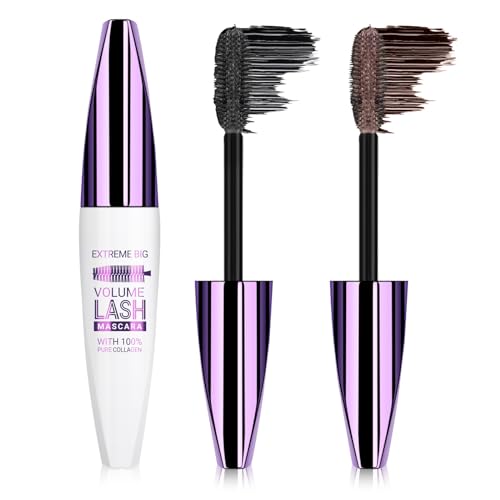 KYDA 5D Wimpern Mascara, Wasserfeste Wimperntusche für Länge und Volumen, bezaubernde Wimpern, nicht verschmierende Wimpern Mascara für Augen Makeup von KYDA