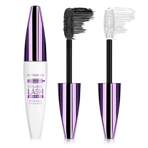 KYDA 5D Wimpern Mascara, Wasserfeste Wimperntusche für Länge und Volumen, bezaubernde Wimpern, nicht verschmierende Wimpern Mascara für Augen Makeup von KYDA