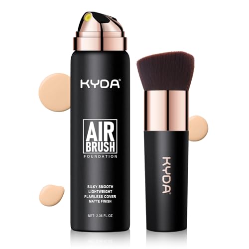 KYDA AirBrush Foundation Spray, Flawless Full Coverage Foundation Makeup, Smooth Creamy Finish, Durable Lightweight Breathable Foundation for Mature Skin-#120 Classic Ivory von KYDA