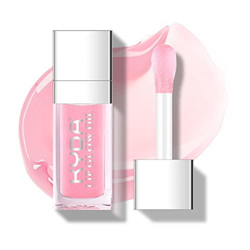 KYDA Hydrating Lip Glow Oil, Moisturizing Transparent Plumping Lip Gloss, Lip Oil Tinted for Lip Care and Dry Lips von KYDA