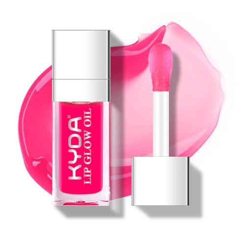 KYDA Hydrating Lip Glow Oil, Moisturizing Transparent Plumping Lip Gloss, Lip Oil Tinted for Lip Care and Dry Lips von KYDA