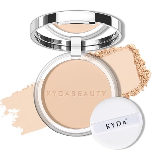 KYDA Mineral Powder, 4-in-1 Pressed Mineral Powder, SPF 35 Matte Setting Puder mit Concealer und Foundation, leichte, makellose Deckkraft, Skin Pflegeformel, Porcelain KYDA Mineral Powder, 4-in-1 Pressed Mineral Powder, SPF 35 Matte Setting Puder mit Concealer und Foundation, leichte, makellose Deckkraft, Skin Pflegeformel, Porcelain von KYDA