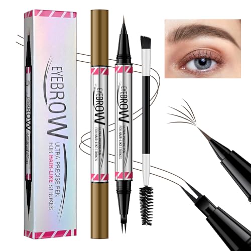 KYDA Two Tips Eyebrow Pen, 2-in-1 Dual-Ended Ultra-fine Eyebrow Eyeliner Pencil for Natural Hair-Like Brows, Waterproof Lasting Long Day Precise Brow-Tip-03#Dark Brown KYDA Two Tips Eyebrow Pen, 2-in-1 Dual-Ended Ultra-fine Eyebrow Eyeliner Pencil for Natural Hair-Like Brows, Waterproof Lasting Long Day Precise Brow-Tip-03#Dark Brown von KYDA