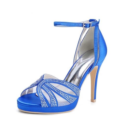 Runde Zehenpartie, Damen-Satin-Stiletto-high-Heels, Offene Zehenpartie, Brautjungfernschuhe Mit Fesselriemchen, Strasssteine, Brautschuhe Für Hochzeiten, Perfekt Für Brautpartys Und Abschlussbälle Runde Zehenpartie, Damen-Satin-Stiletto-high-Heels, Offene Zehenpartie, Brautjungfernschuhe Mit Fesselriemchen, Strasssteine, Brautschuhe Für Hochzeiten, Perfekt Für Brautpartys Und Abschlussbälle von KYEGLO