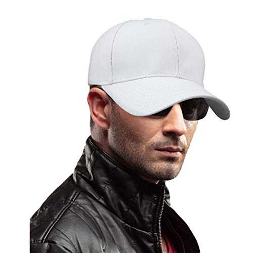 KYEYGWO Baumwolle Baseball Cap für Männer Frau, einstellbare Solid Color 6 Panel Sport Hut Hip Hop Caps von KYEYGWO