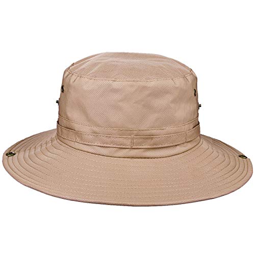 KYEYGWO Nylon-Eimer-Sonnenhut für Unisex, schnelltrocknend UV-Schutz Angeln Cap für Männer Frauen von KYEYGWO