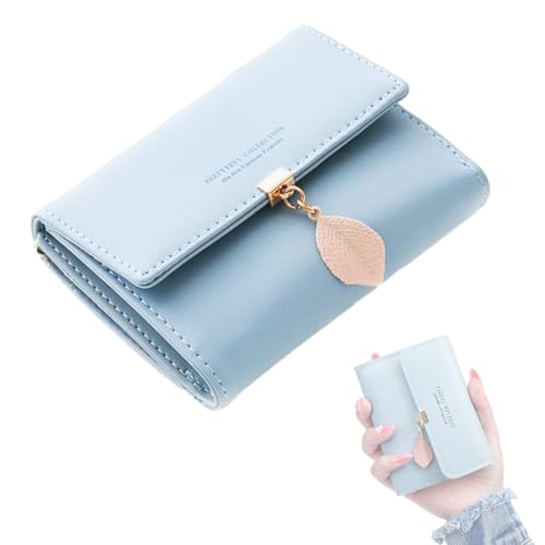 KYLOS Portefeuille Pour Femme, Porte-Monnaie En Cuir Synthétique Avec Blocage Rfid, Portefeuille À Boutons-Pression En Forme De Feuille,Portefeuille Femme von KYLOS