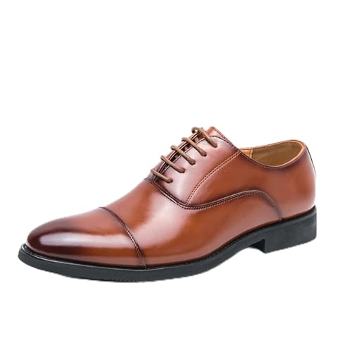 KYOESCAI Herren Anzugschuhe Hochzeitsschuh Klassischer Business Derby Oxford Schuhe Schnürhalbschuhe,Braun,38 EU KYOESCAI Herren Anzugschuhe Hochzeitsschuh Klassischer Business Derby Oxford Schuhe Schnürhalbschuhe,Braun,38 EU von KYOESCAI