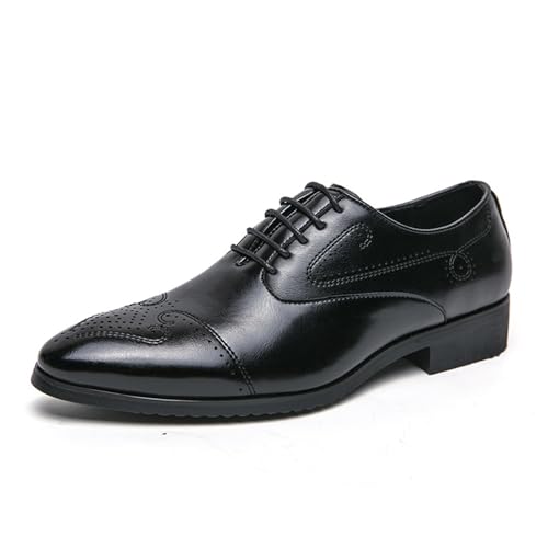 KYOESCAI Herren Anzugschuhe Klassische Oxfords Brogues Hochzeit Schuhe Schnürschuhe für Männer,Schwarz,48 EU KYOESCAI Herren Anzugschuhe Klassische Oxfords Brogues Hochzeit Schuhe Schnürschuhe für Männer,Schwarz,48 EU von KYOESCAI