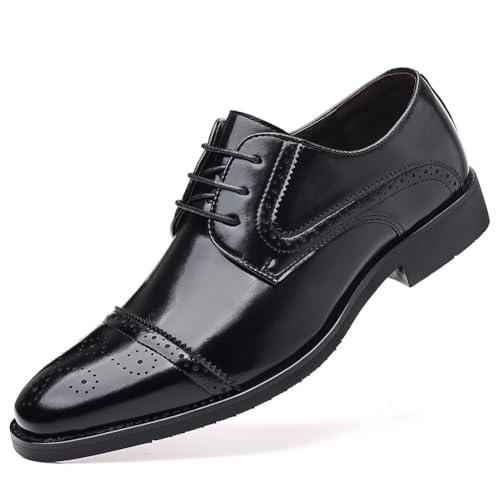 KYOESCAI Herren Anzugschuhe Klassischer Business Derby Oxford Hochzeit Brogue Schuhe Schnürschuh,Schwarz,41 EU KYOESCAI Herren Anzugschuhe Klassischer Business Derby Oxford Hochzeit Brogue Schuhe Schnürschuh,Schwarz,41 EU von KYOESCAI