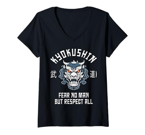 Damen Kyokushin Karate-Training T-Shirt mit V-Ausschnitt Damen Kyokushin Karate-Training T-Shirt mit V-Ausschnitt von KYOKUSHIN MARTIAL ARTS CLOTHING CO.