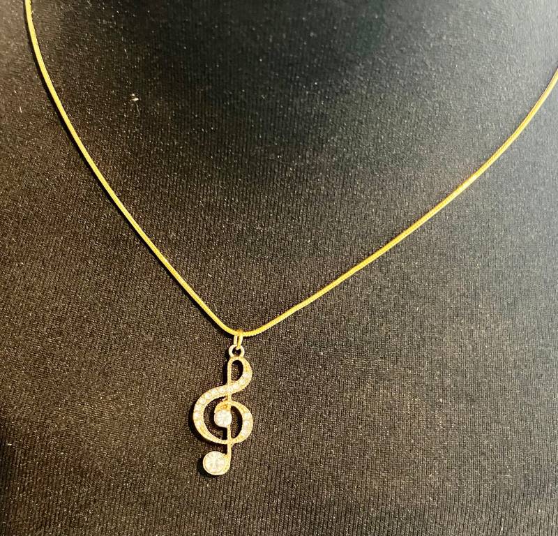 Kette Notenschlüssel Musik Silber/Gold von KYRAMakeItShine
