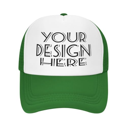 KYZMZ Benutzerdefinierte Hüte für Männer Personalisierte Trucker-Mützen Fügen Sie Ihr eigenes Bild/Text/Logo hinzu Baseball-Cap von KYZMZ
