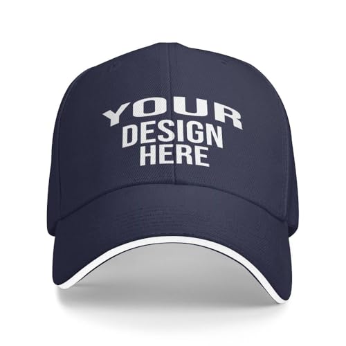 KYZMZC Custom Hats Personalisierter Hut Entwerfen Sie Ihren eigenen Benutzerdefinierten Hut-Logotext von KYZMZ