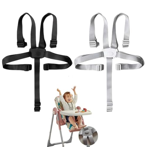 2er-Pack Fünfpunkt-Sicherheitsgurt Hochstuhl-Sicherheitsgurt Hochstuhl-Sicherheitsgurt Multifunktions-Kindersicherheitsgurt Fünfpunkt-Sicherheitsgurt Kinderwagen umbaubarer Sicherheitsgurt von KZOQR
