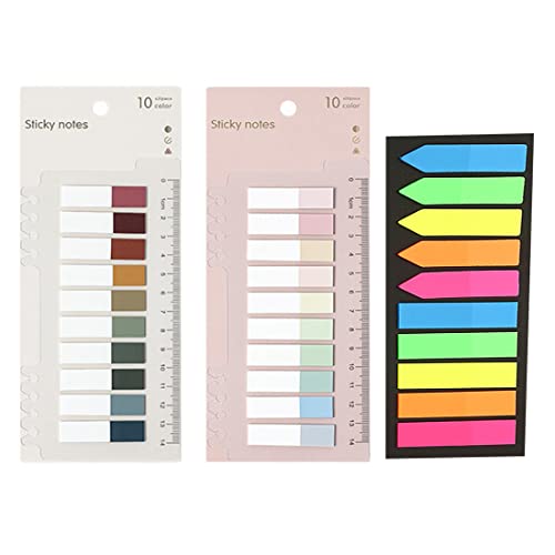 600 Stück Haftstreifen Plastik Klebezettel Klein Sticky Tabs Pagemarker Klebemarker Haftmarker Plastik Haftnotizen Klebezettel Einmerker Kleine 15 Farben von KZTHA