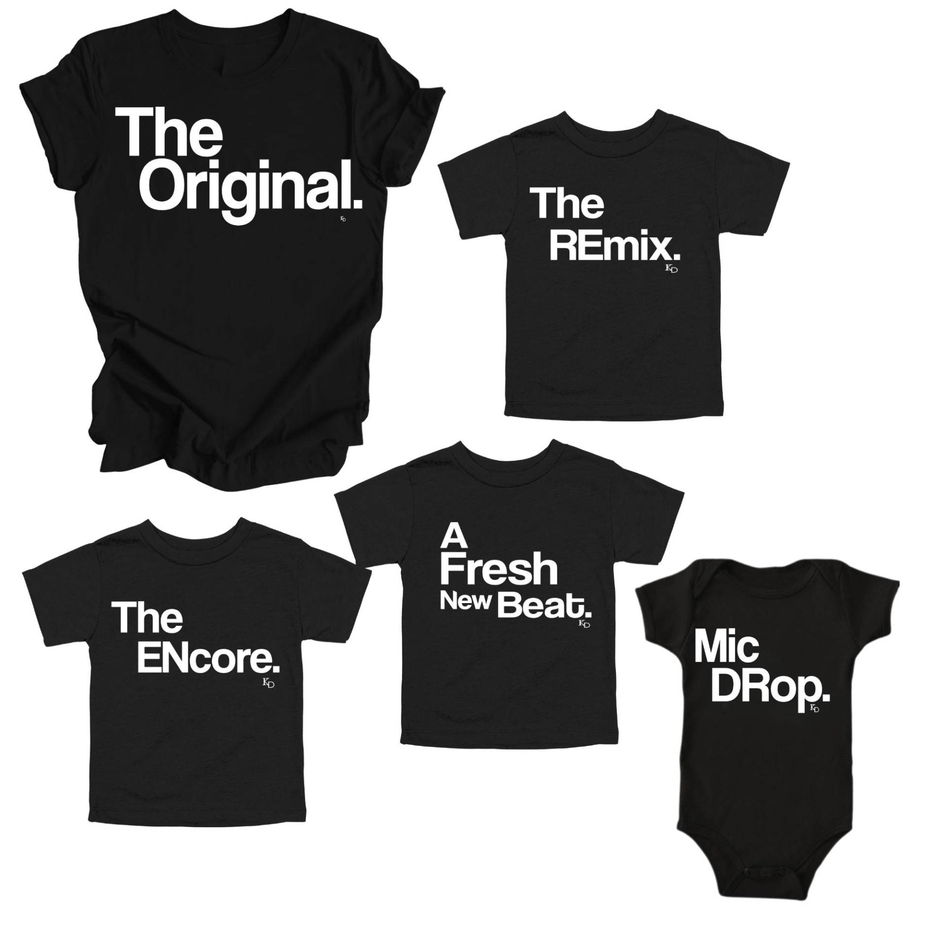 Passende Familienshirts | Der Hersteller Familie T-Shirts 3Er-Set Outfits Großes Shirt Familienfoto Unisex-Shirt Personalisierbar von KaAnsDesigns