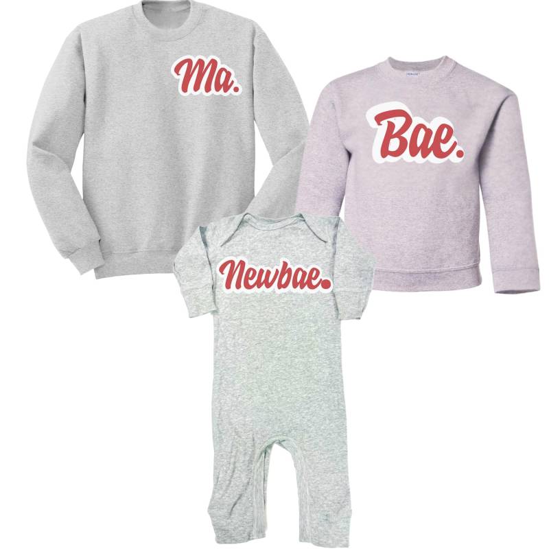 Passendes Sweatshirt Ma & Bae Mutter Tochter Outfits, Baby Romper, Unisex von KaAnsDesigns