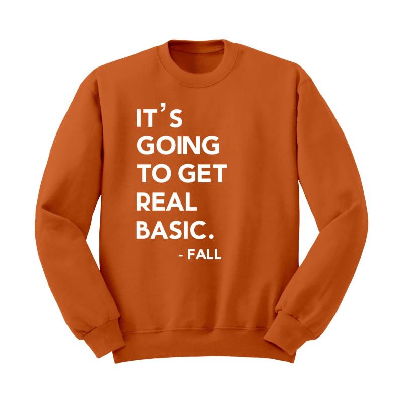 Pumpkin Sweatshirt Basic Herbst Cotton Crewneck - Kuscheliger Pullover von KaAnsDesigns