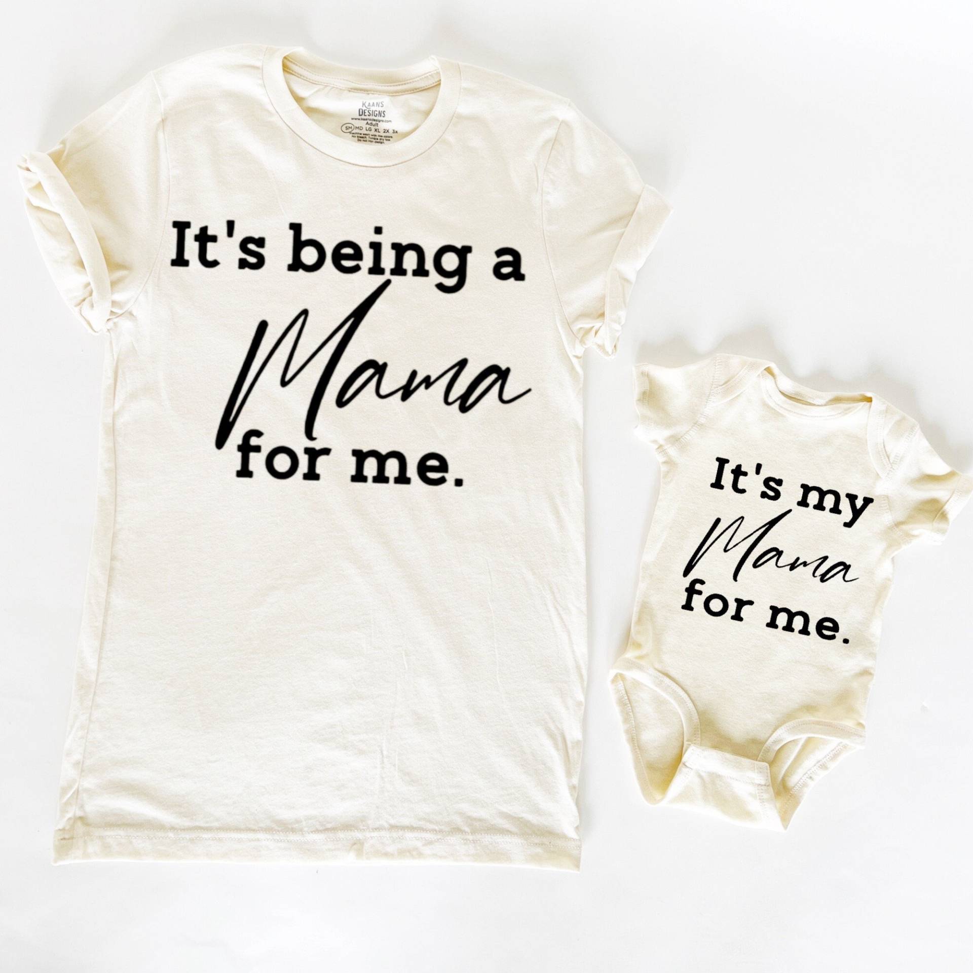 Shirts Für Passende | Mamas Kleinkind Mädchen T-Shirt Body Baby Familien Set Mama Und Von Unisex Kleidung Oberteile von KaAnsDesigns