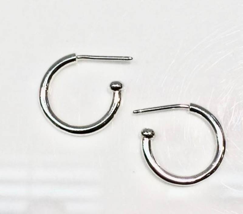 Creolen Handgefertigt in Silber, Massive Silber Reifen Mit Beiträgen, Handgemachte Reifen, Kleine Für Charms von KaLaiWong