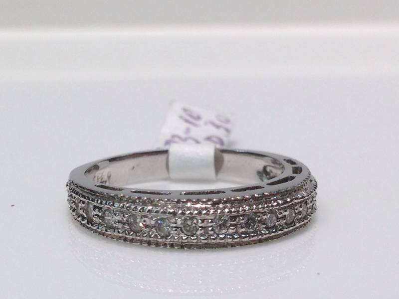 Handgefertigter Diamant Ehering Aus 585Er Weißgold, Ring, Trauring, Ehering, Band von KaLaiWong