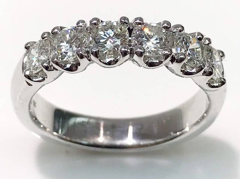 Handgemachter Diamant Ehering Aus 585Er Weißgold, Ring, Ehering, I Do von KaLaiWong