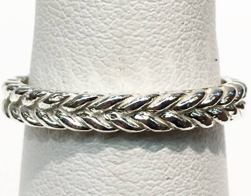 sterling Silber Zopfring, Flechtring, Geflochtener Ring, Twist Verdrehter Verflochtener Ring von KaLaiWong