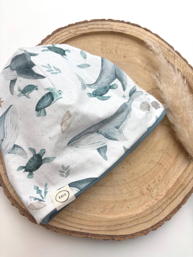 Wende-Beanie/Kinder Mütze Haube Jerseyhaube Dünne Babymütze Babyhaube Newborn Label/Patch/ Aufnäher/Spruch/Baumwolle Wende-Beanie/Kinder Mütze Haube Jerseyhaube Dünne Babymütze Babyhaube Newborn Label/Patch/ Aufnäher/Spruch/Baumwolle von KaLuHandmadeforyou