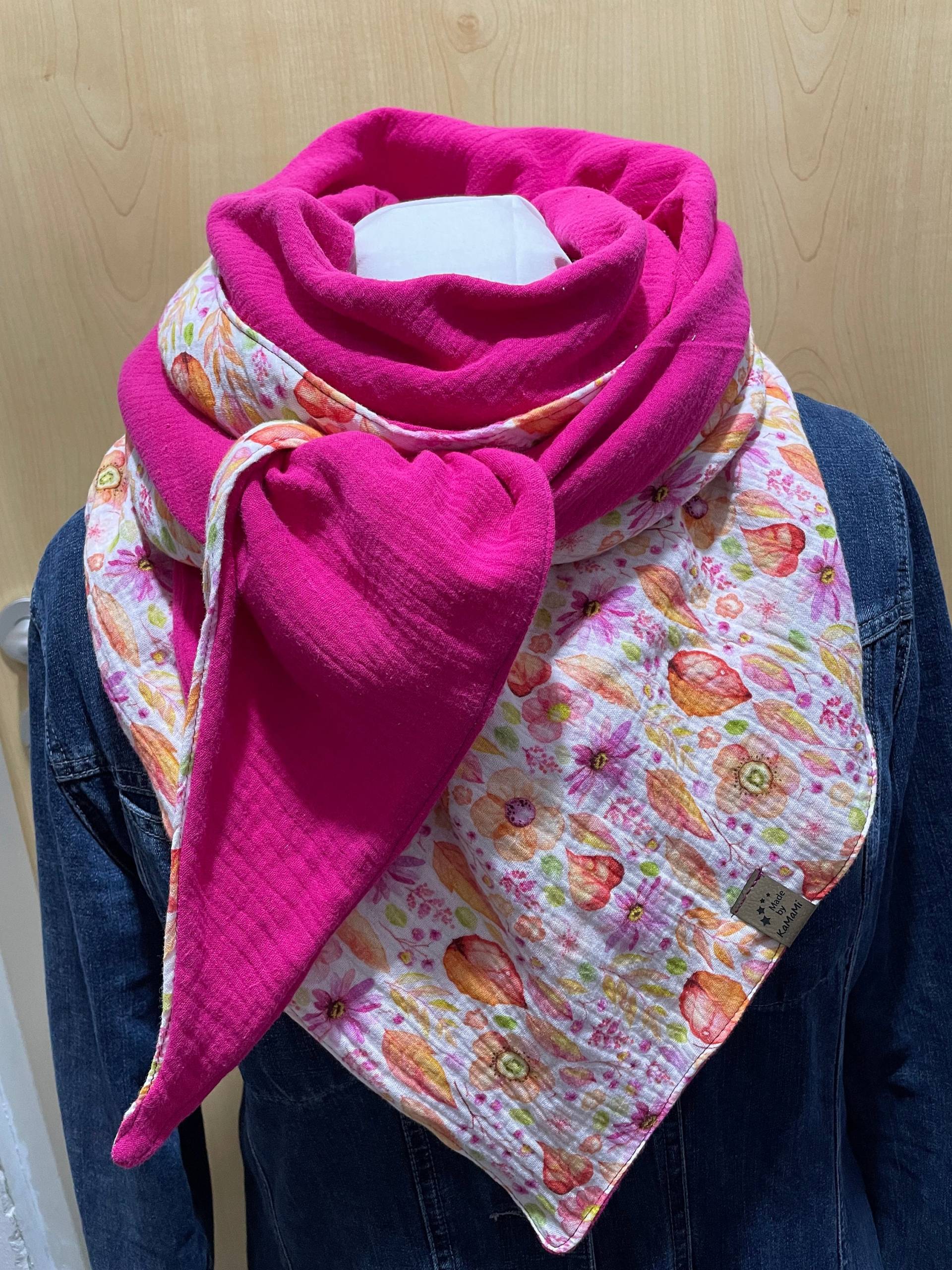 Musselin Dreieckstuch Damen Wickelschal Xxl Musselin Dreieckstuch Damen Wickelschal Xxl von KaMaMiArtundDesign