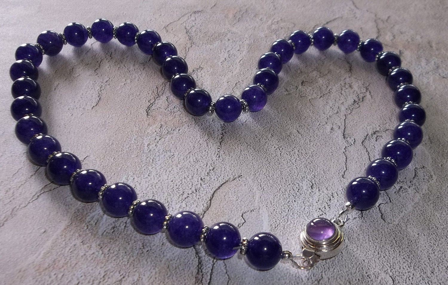 Amethyst & Sterling Halskette Amethyst & Sterling Halskette von KaMariDesigns