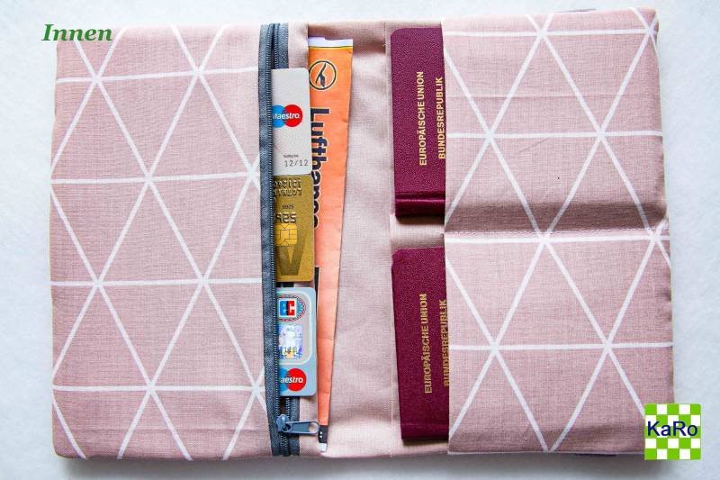 Reisepassetui/Taschenorganizer Reisepasshülle Versandfertig von KaRoVonKathrin