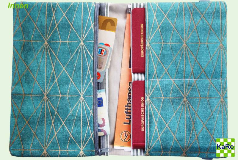 Reisepassetui Reisepasshülle Etui Taschenorganizer Familie 4 Personen Versandfertig von KaRoVonKathrin