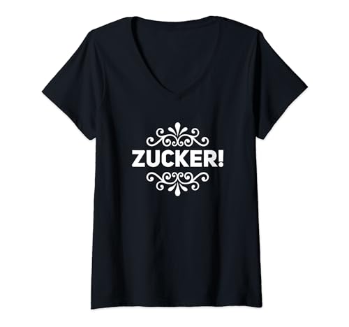 Damen Zucker T-Shirt mit V-Ausschnitt Damen Zucker T-Shirt mit V-Ausschnitt von KaSchmidtze