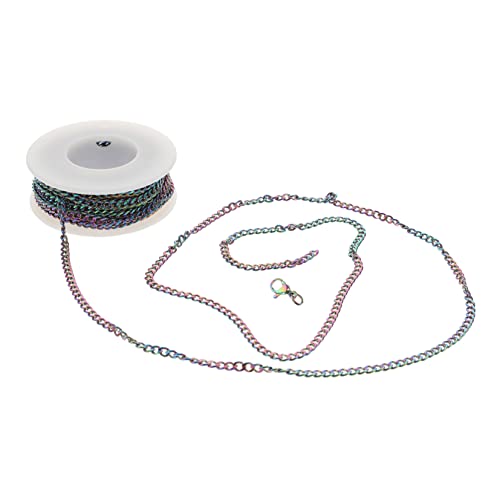 Kette, 1 Set Halsketten mit Karabinerverschluss for die Schmuckherstellung, Halsketten aus Edelstahl von KaTiak