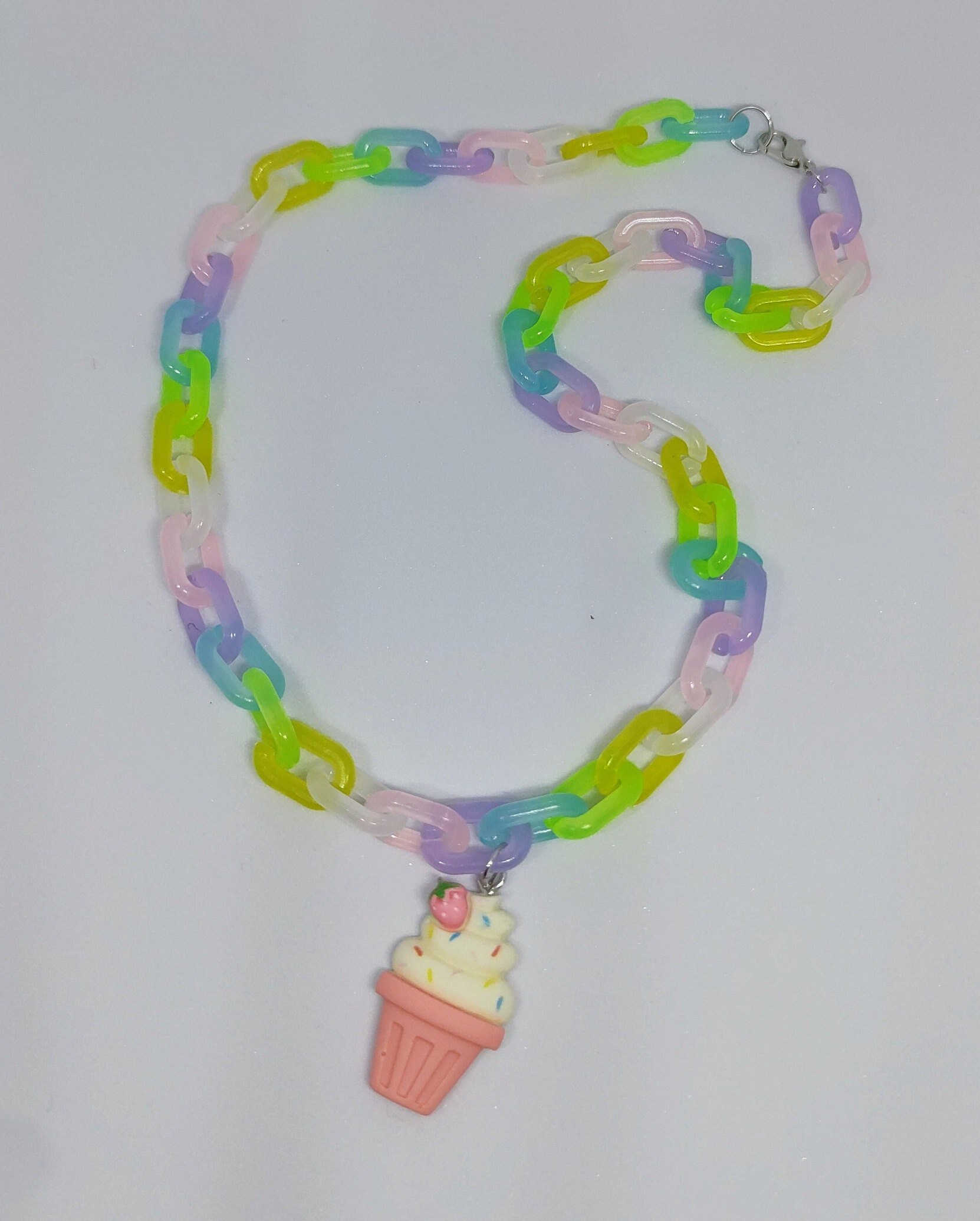 Summer Vibes Helle Eiscreme Halskette Summer Vibes Helle Eiscreme Halskette von KaWhyNot
